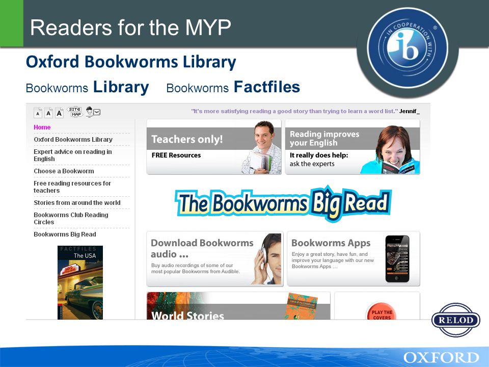 Readers for the MYP Bookworms Library Bookworms Factfiles Oxford Bookworms Library