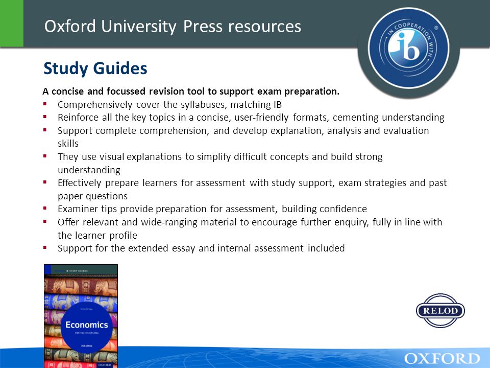 Oxford University Press resources A concise and focussed revision tool to support exam preparation.