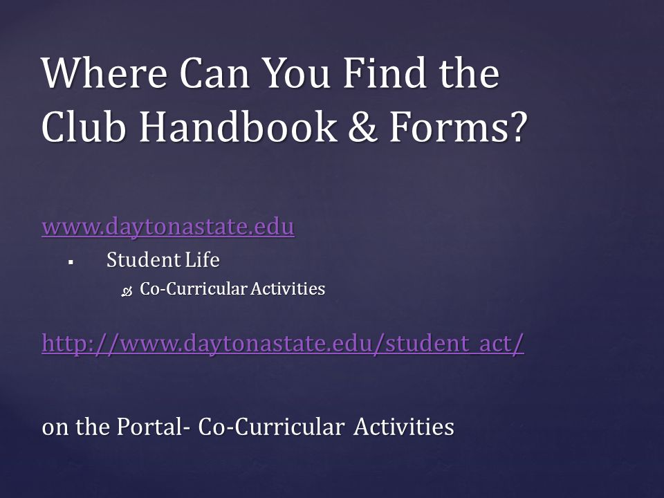 Where Can You Find the Club Handbook & Forms.