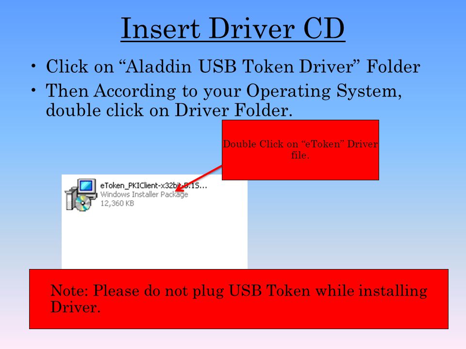 Aladdin Token Driver Installation Guide  *************************************** - ppt download