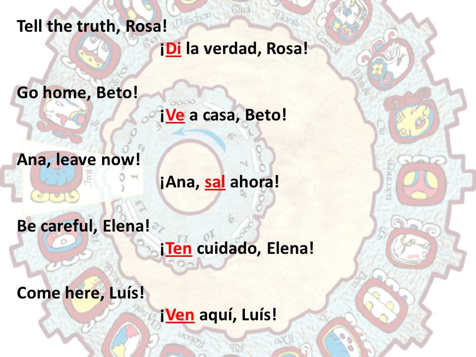 Tell the truth, Rosa. ¡Di la verdad, Rosa. Go home, Beto.