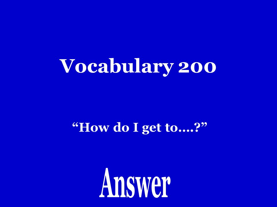 Vocabulary 100 Doblar