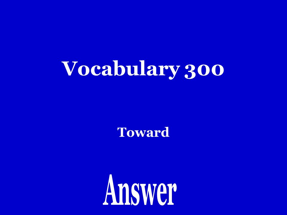 Vocabulary 200 como voy a…