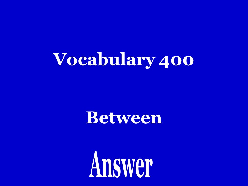 Vocabulary 300 Hacia
