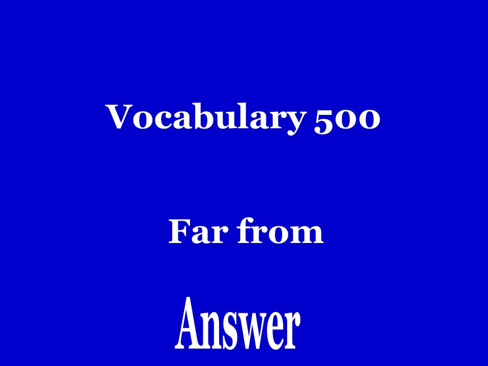 Vocabulary 400 Entre