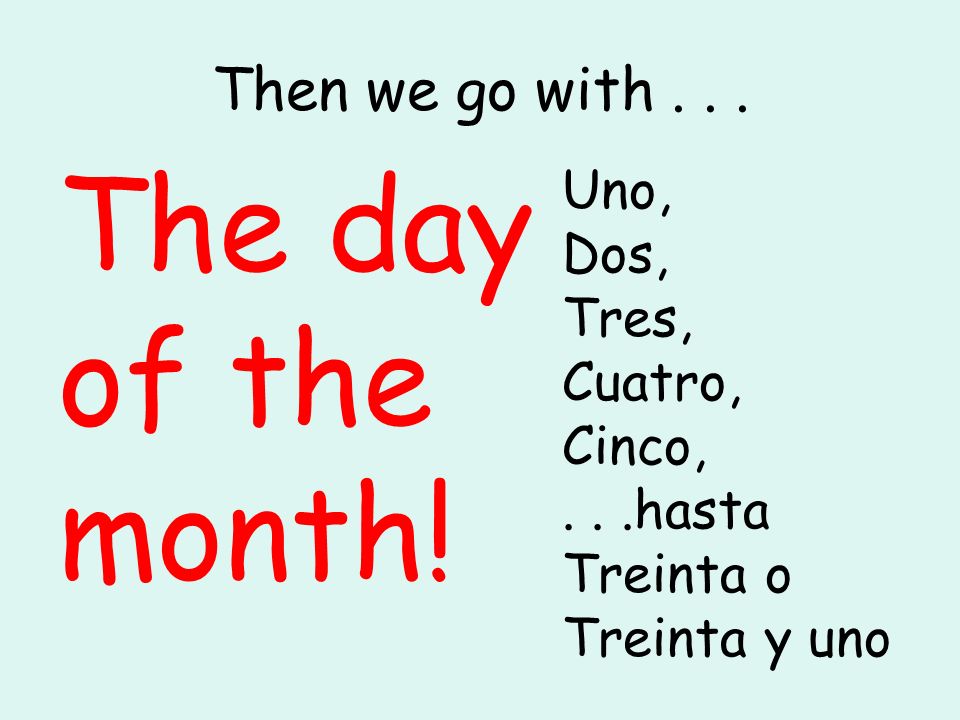 Lets start with... Date / Fecha Always start with... el