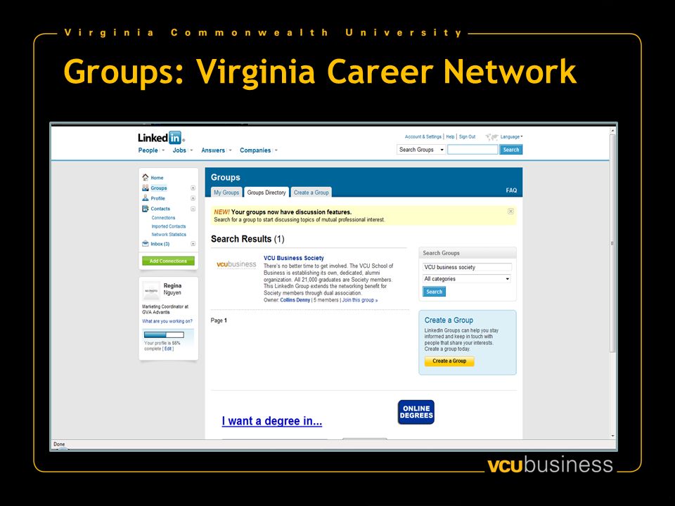 Groups: Virginia Career Network