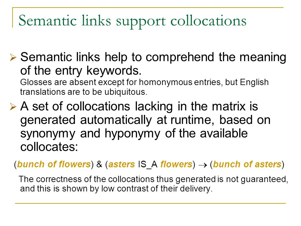 Link com support. Semantic. Comprehend.