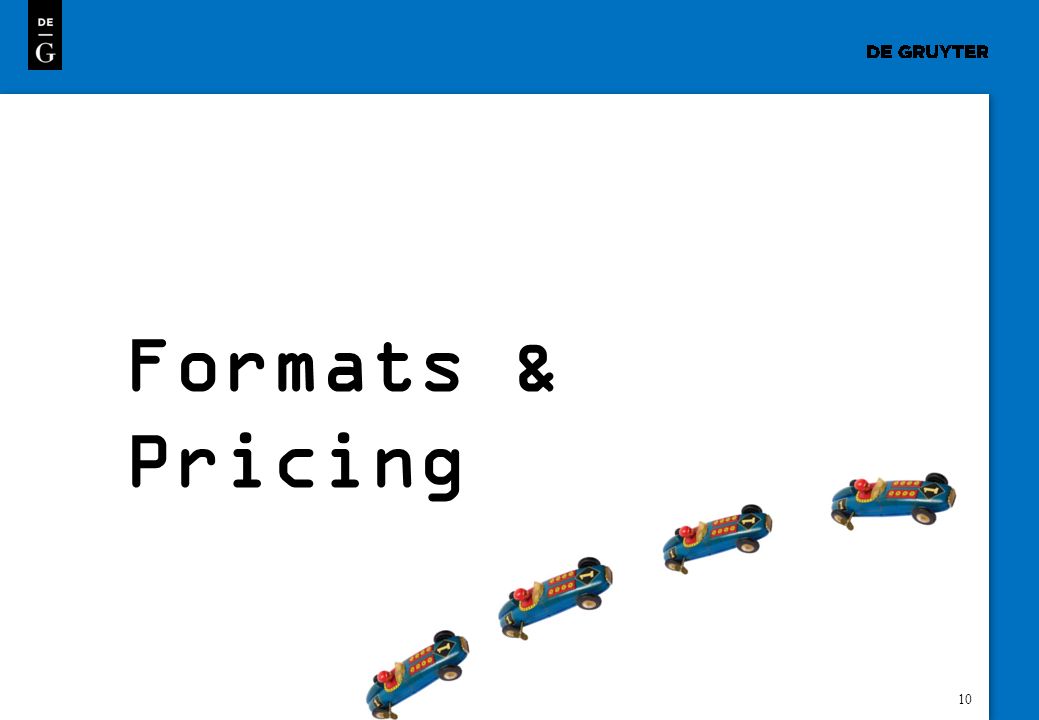 10 Formats & Pricing