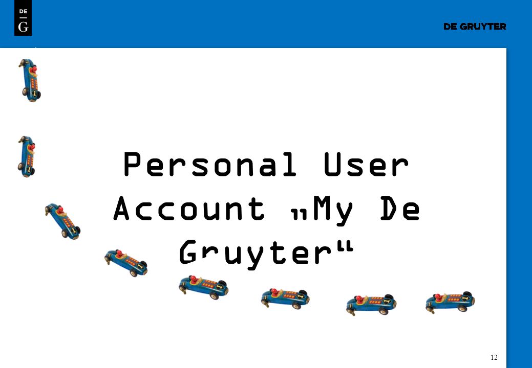 12 Personal User Account My De Gruyter