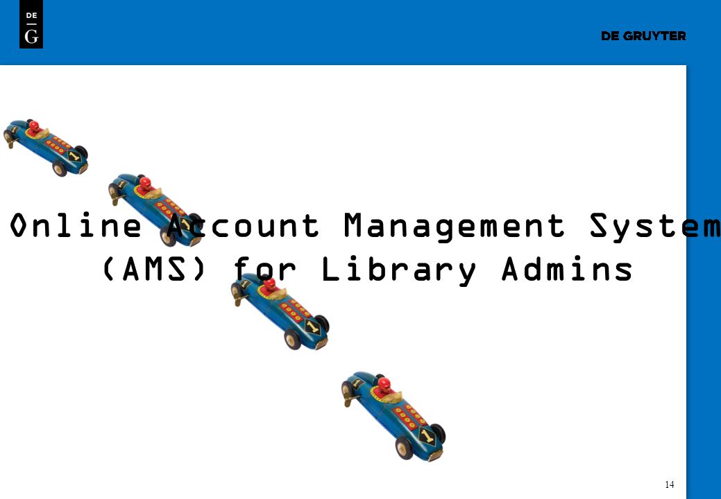 14 Online Account Management System (AMS) for Library Admins