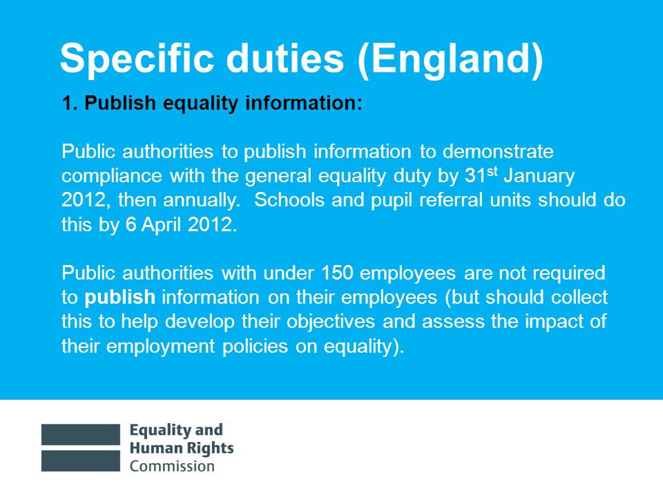 1/30/ Specific duties (England) 1.