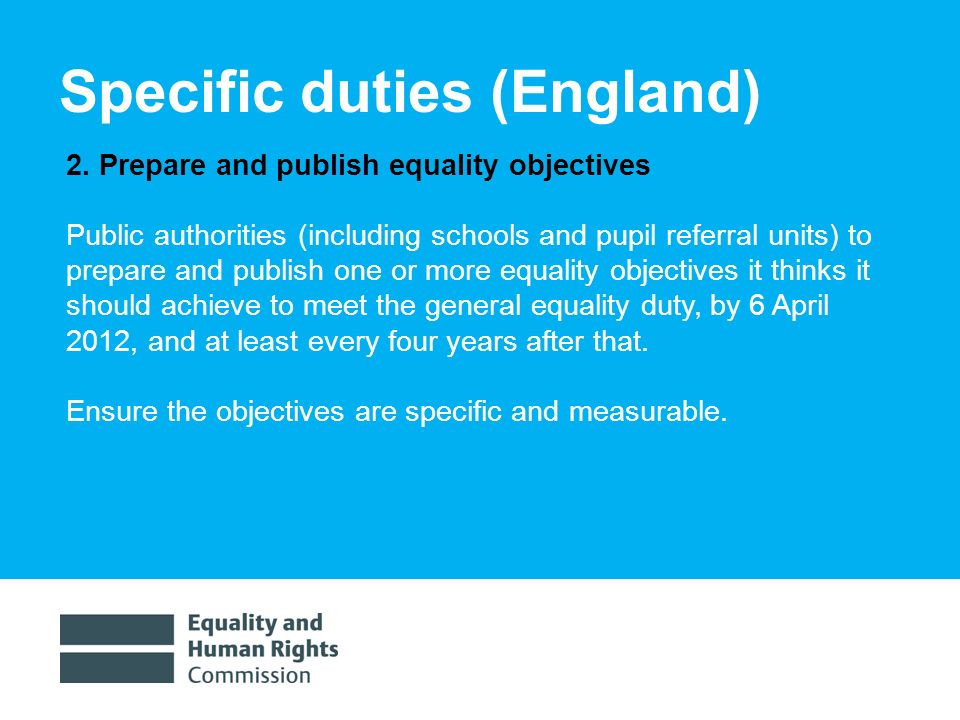1/30/ Specific duties (England) 2.