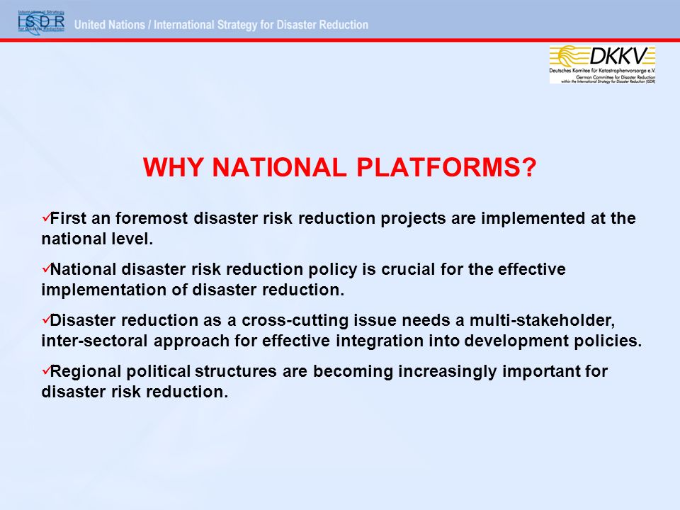 WHY NATIONAL PLATFORMS.
