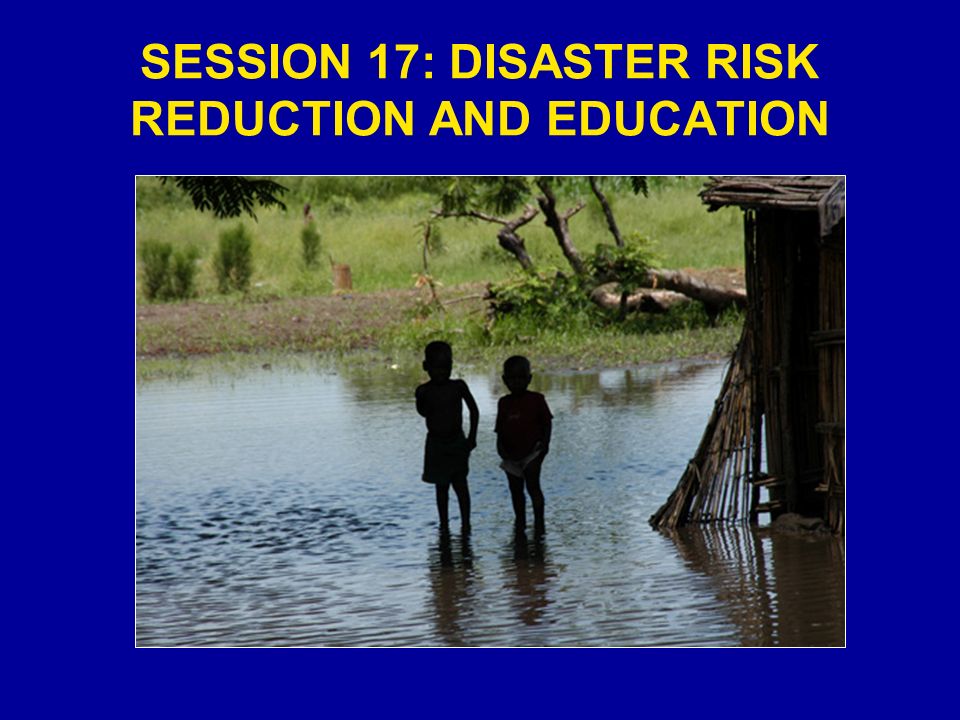 SESSION 17: DISASTER RISK REDUCTION AND EDUCATION