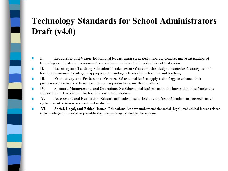 Principals Principal leadership matters NETS-A standards suggest its dimensions