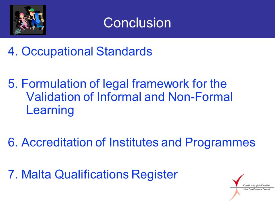 Conclusion 4. Occupational Standards 5.