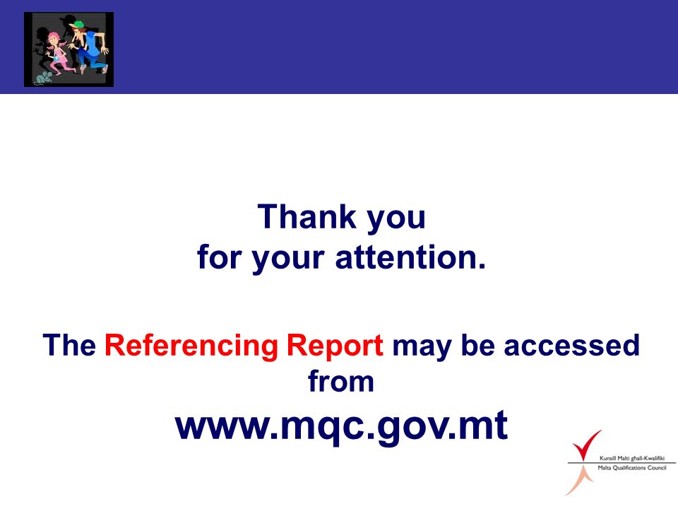 Thank you for your attention. The Referencing Report may be accessed from
