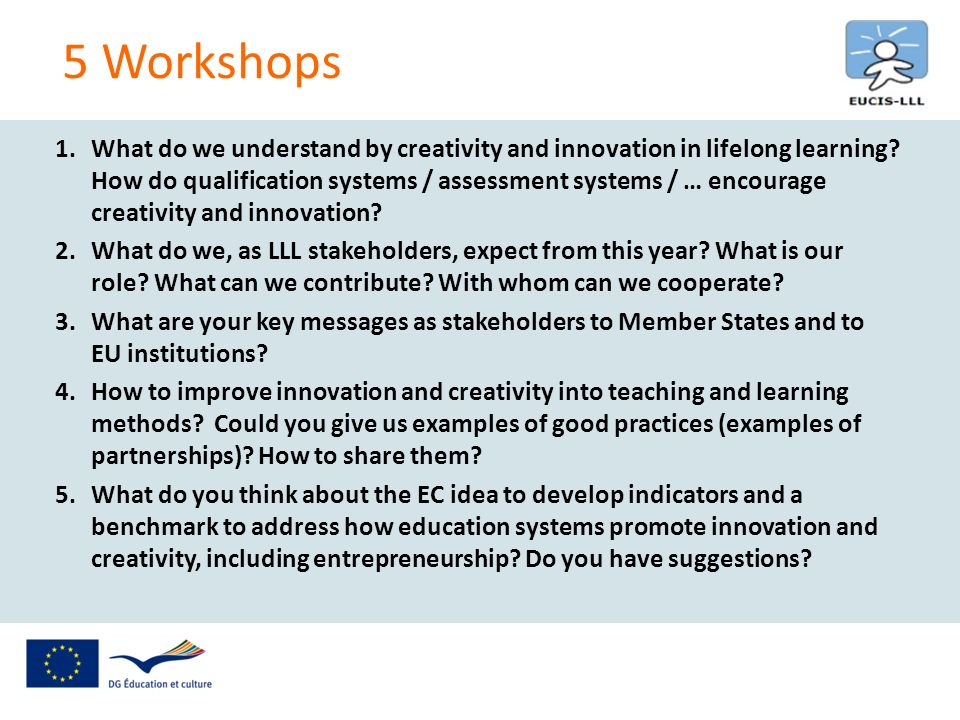 1.What do we understand by creativity and innovation in lifelong learning.