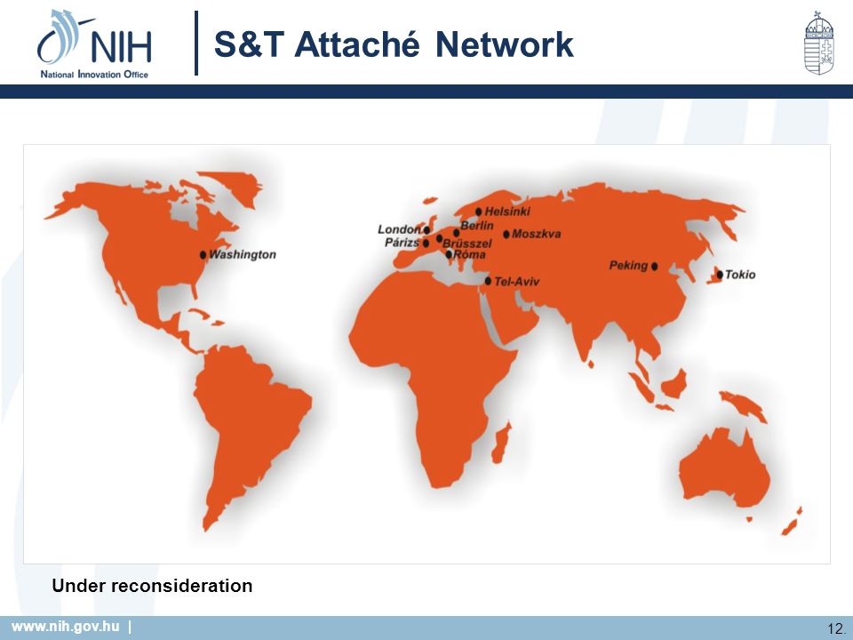 | 12. S&T Attaché Network Under reconsideration