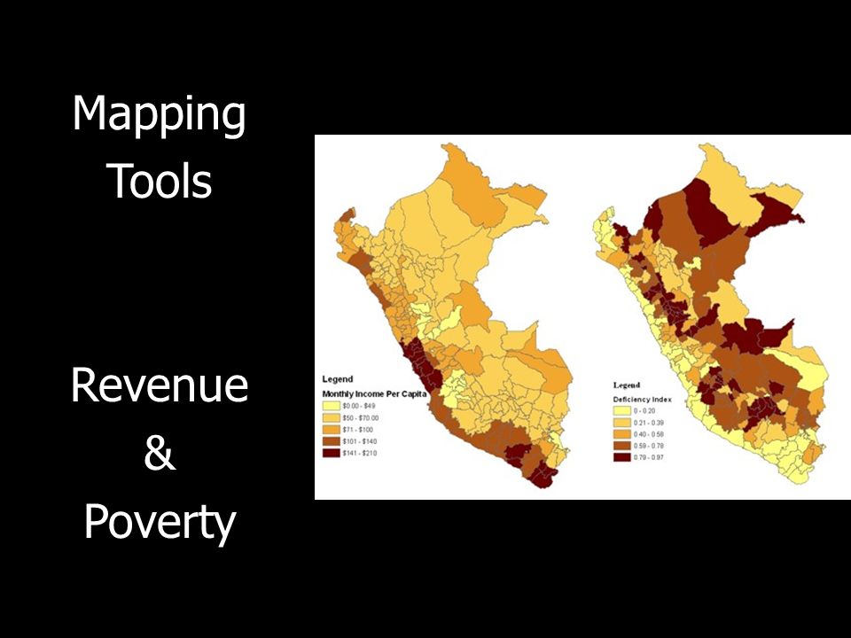 Mapping Tools Revenue & Poverty