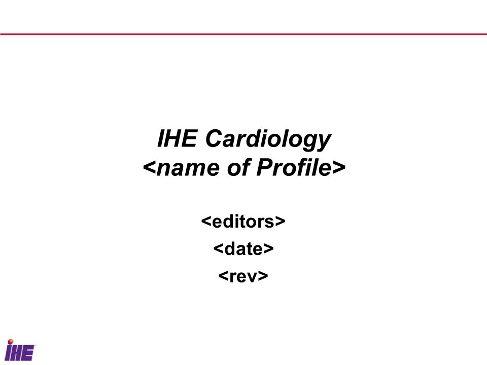 IHE Cardiology