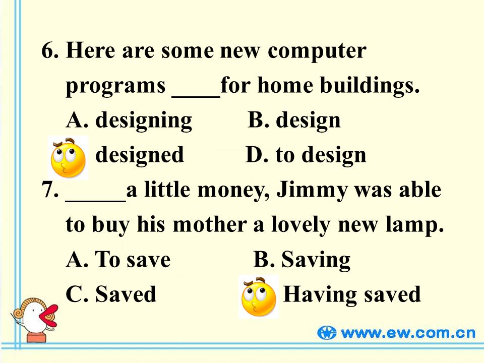 6. Here are some new computer programs ____for home buildings.