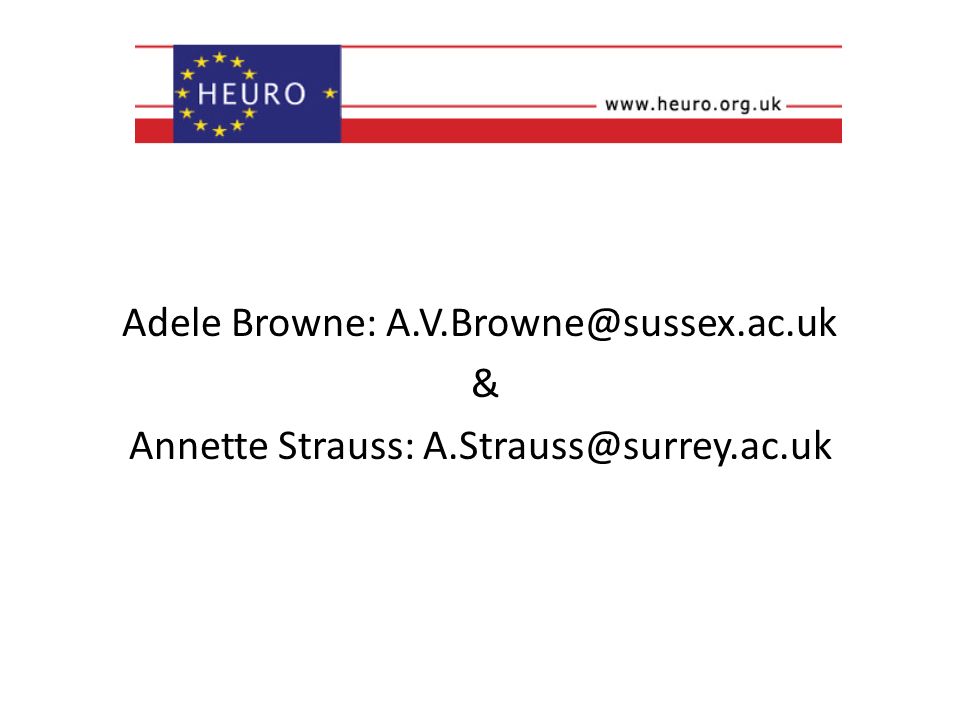 Adele Browne: & Annette Strauss: