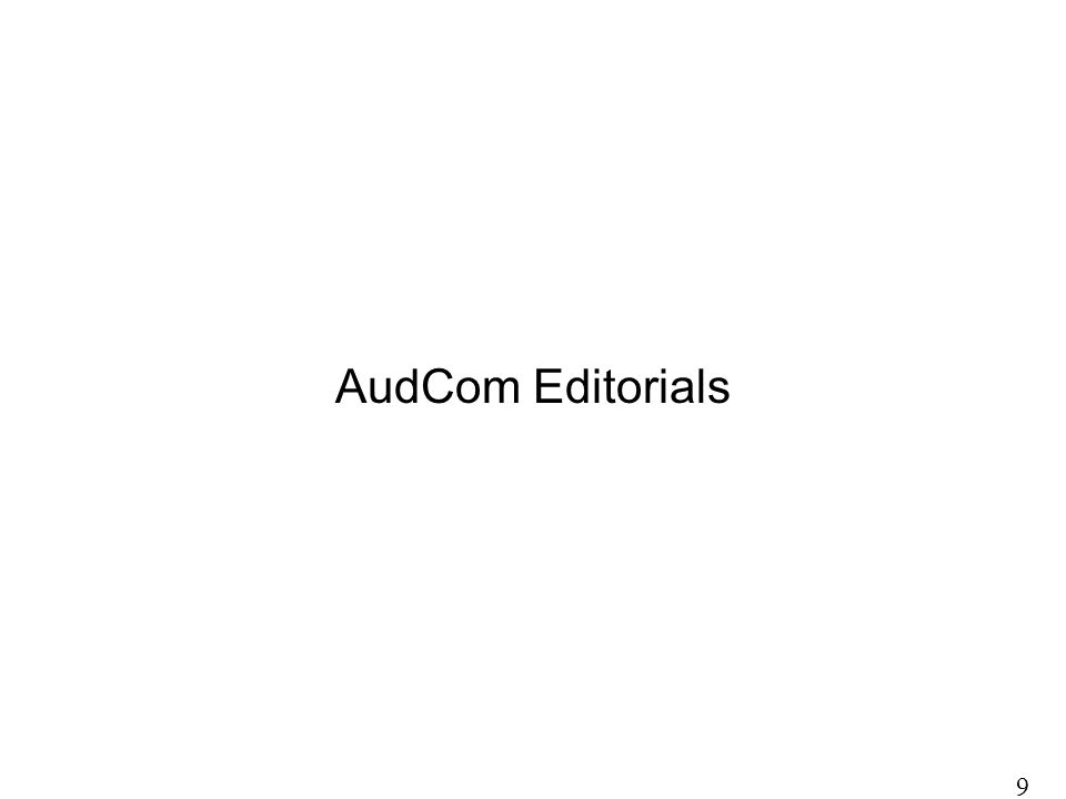 AudCom Editorials 9