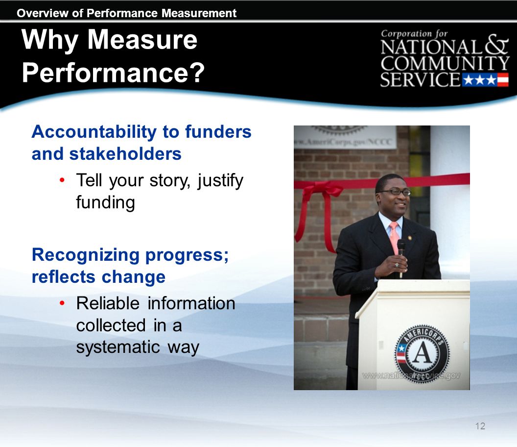 Overview of Performance Measurement Why Measure Performance.