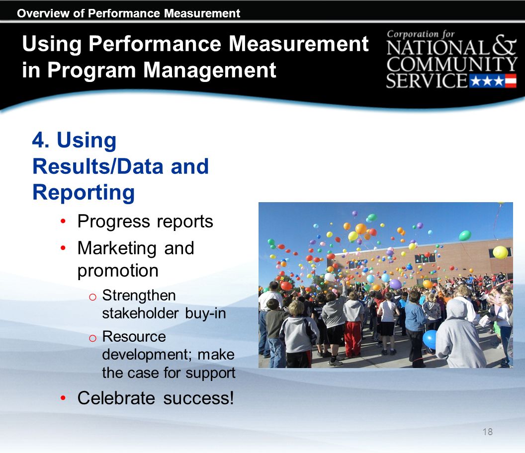Overview of Performance Measurement Using Performance Measurement in Program Management 4.