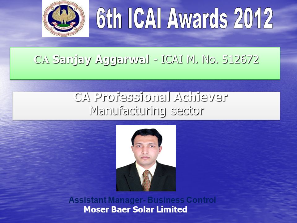 CA Sanjay Aggarwal - ICAI M. No CA Sanjay Aggarwal - ICAI M.