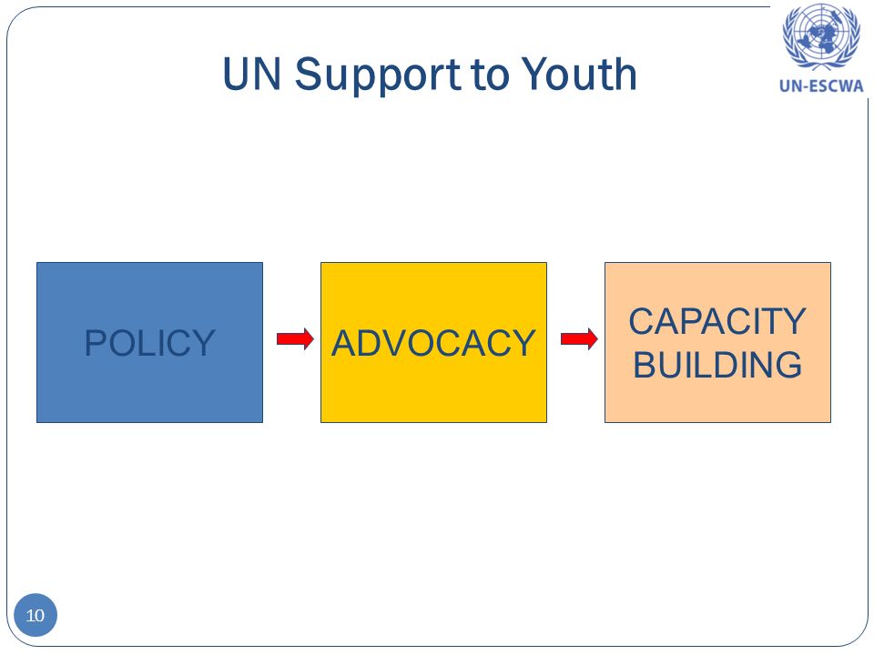 UN Support to Youth 10 POLICYADVOCACY CAPACITY BUILDING