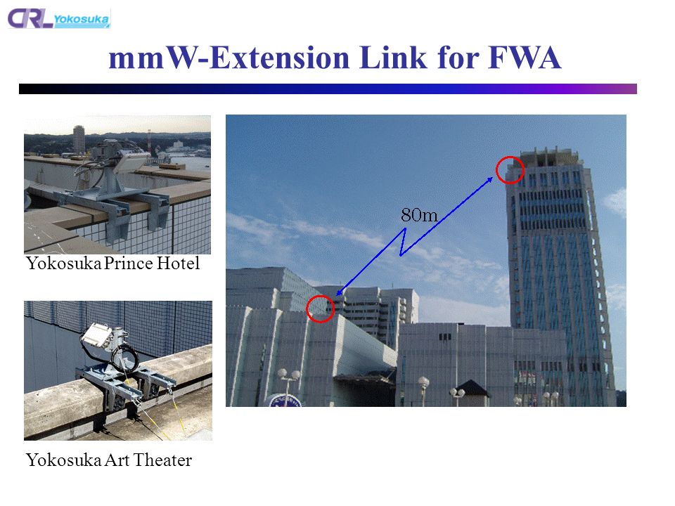 Yokosuka Art Theater Yokosuka Prince Hotel mmW-Extension Link for FWA