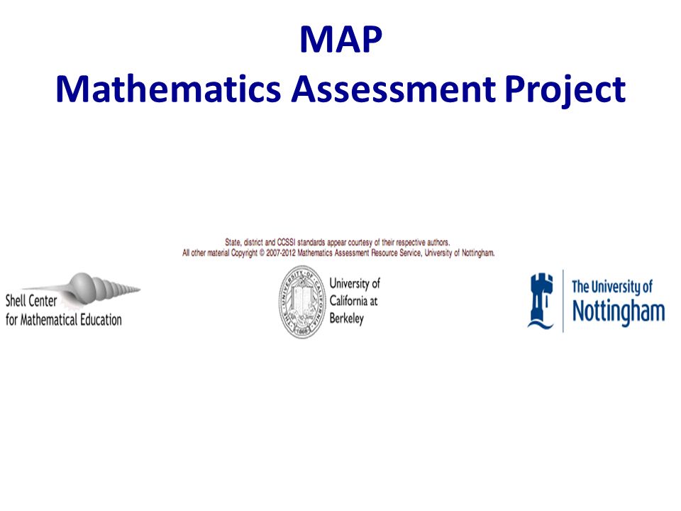 MAP Mathematics Assessment Project