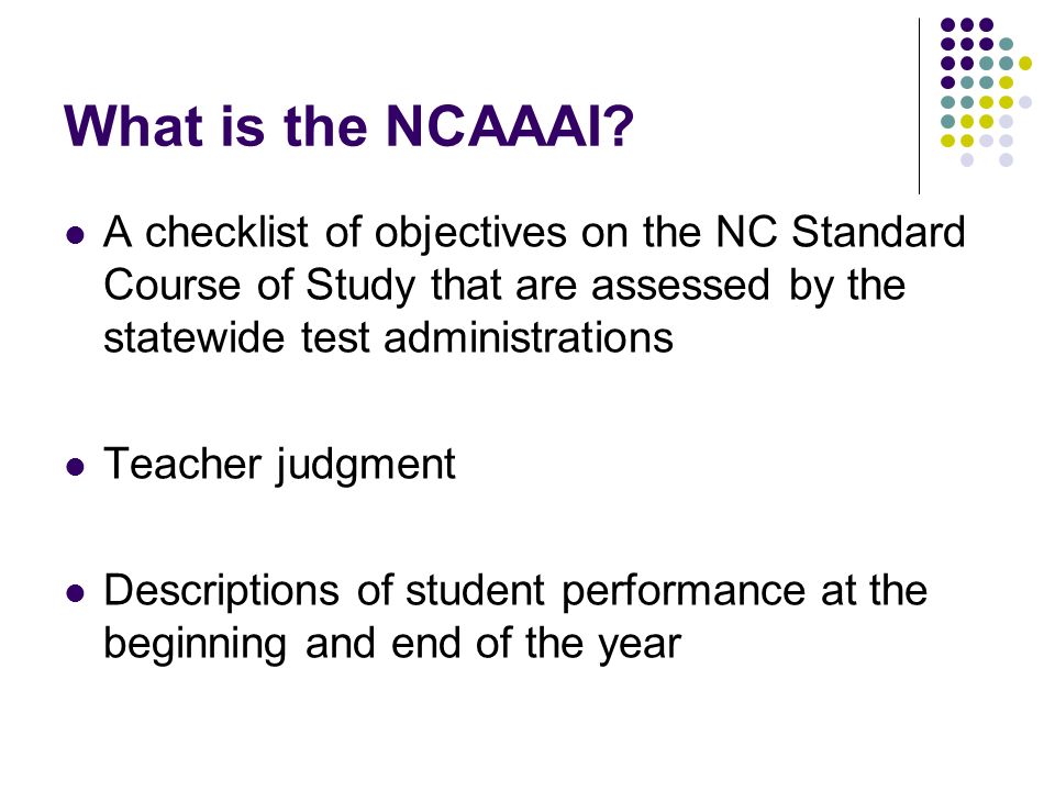 What is the NCAAAI.