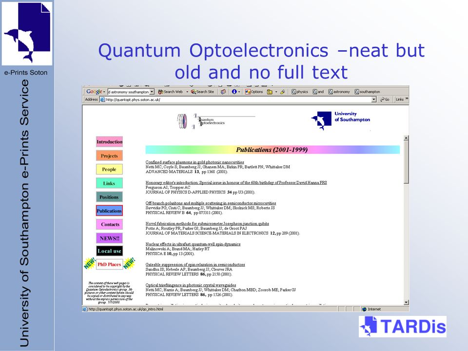 Quantum Optoelectronics –neat but old and no full text