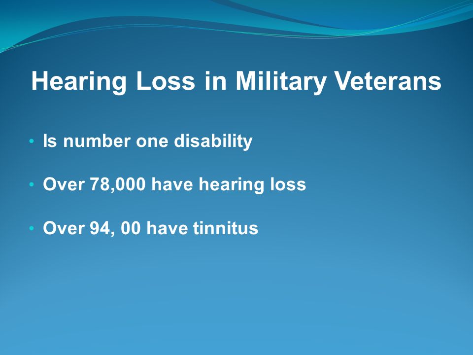 Hearing loss in the U.S.