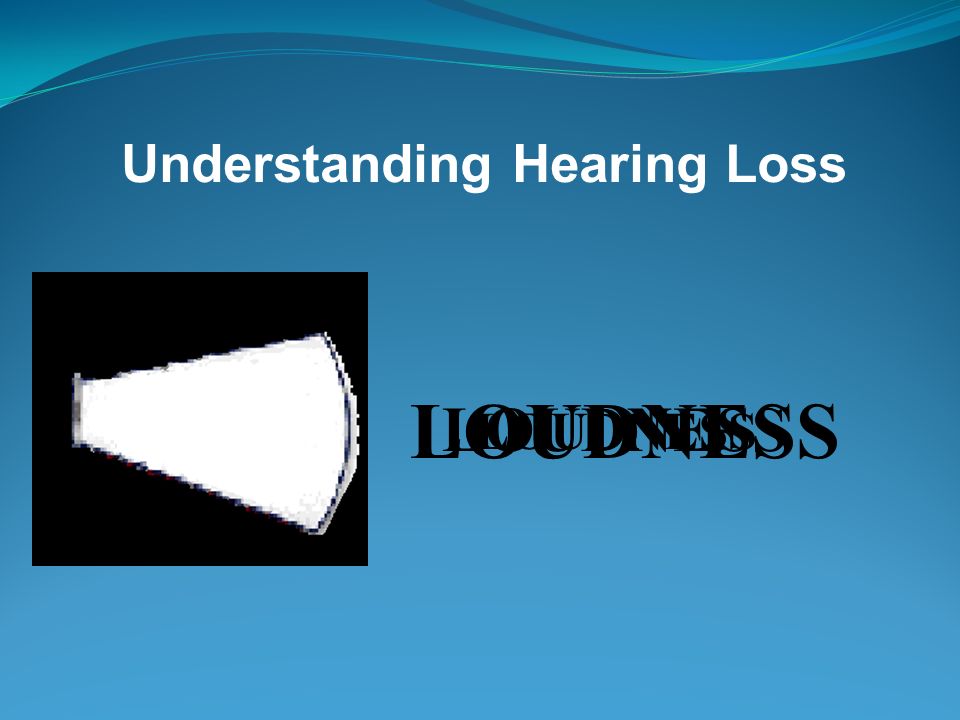 Hearing Loss Causes Aging process Illness or medications Heredity Accident Loud noises
