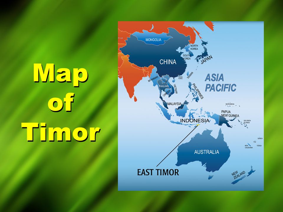 Map of Timor