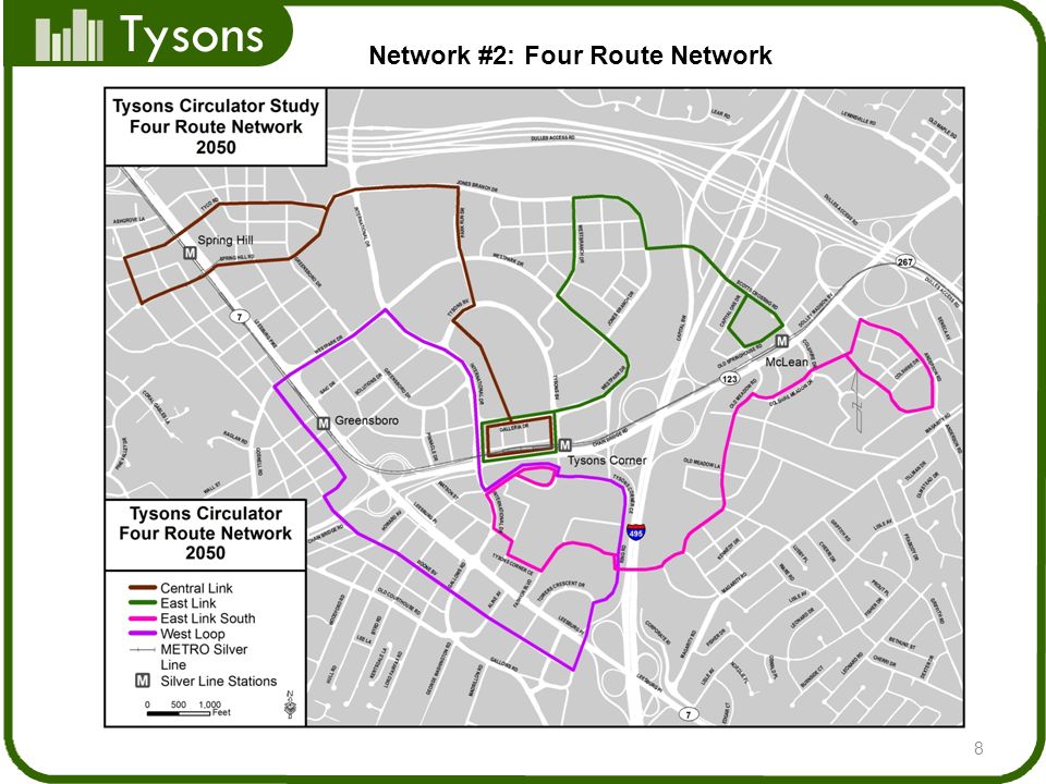 Tysons 8 Network #2: Four Route Network