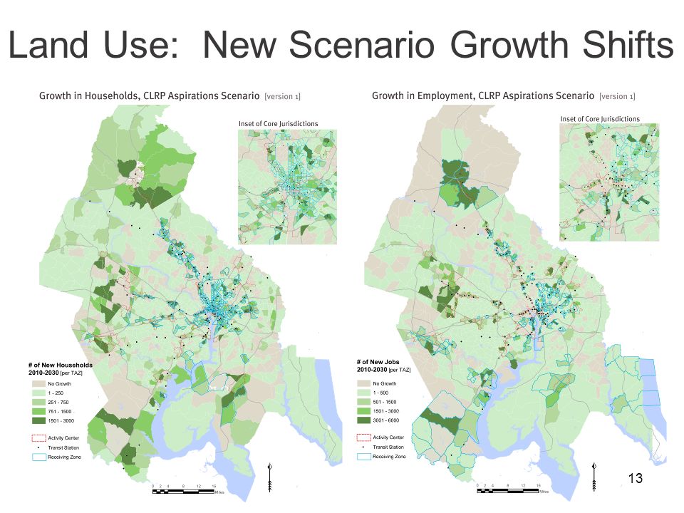 13 Land Use: New Scenario Growth Shifts