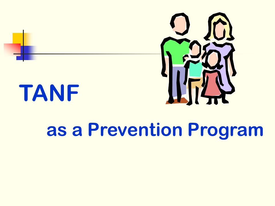 TANF as a Prevention Program