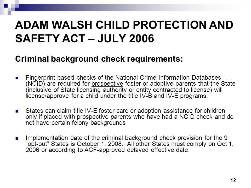 RECENT CHANGES IN FEDERAL CHILD WELFARE LEGISLATION Presentation for the  State Liaison Officers May 17, 2007 Policy Division, Childrens Bureau  Administration. - ppt download
