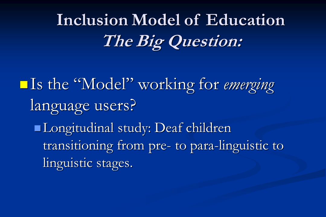 Is the Model working for emerging language users. Is the Model working for emerging language users.