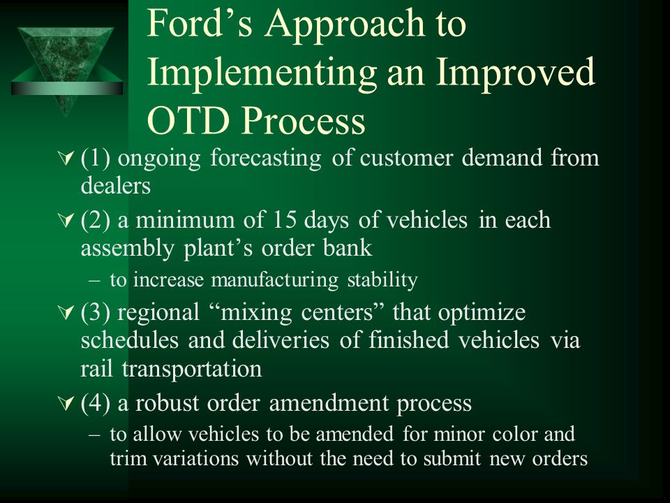 Ford motor company supply chain strategy ppt #4