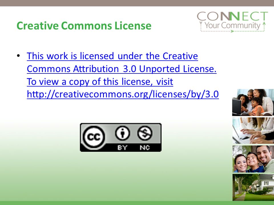 Creative Commons License This work is licensed under the Creative Commons Attribution 3.0 Unported License.