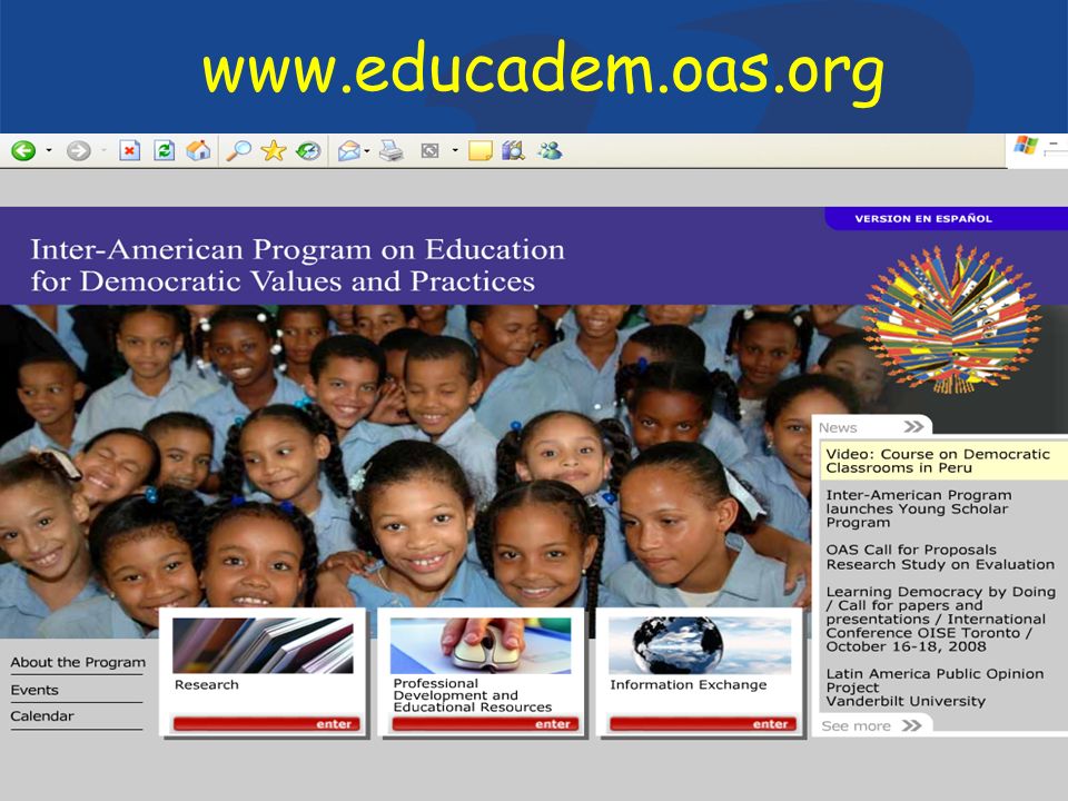 Department of Education and CultureOrganization of American States