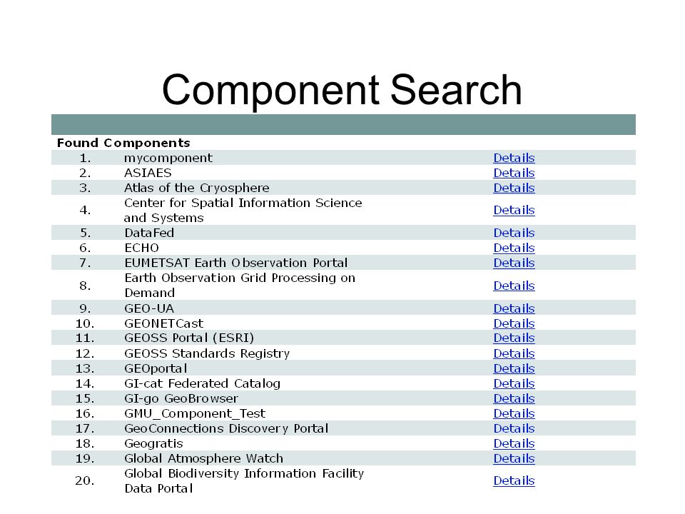 12 Component Search