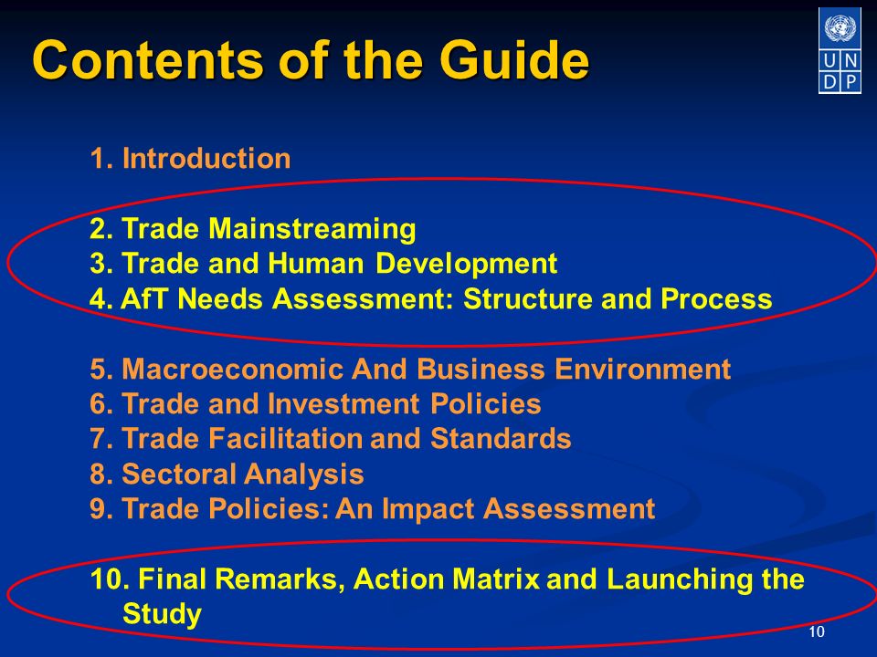 10 Contents of the Guide 1.Introduction 2. Trade Mainstreaming 3.